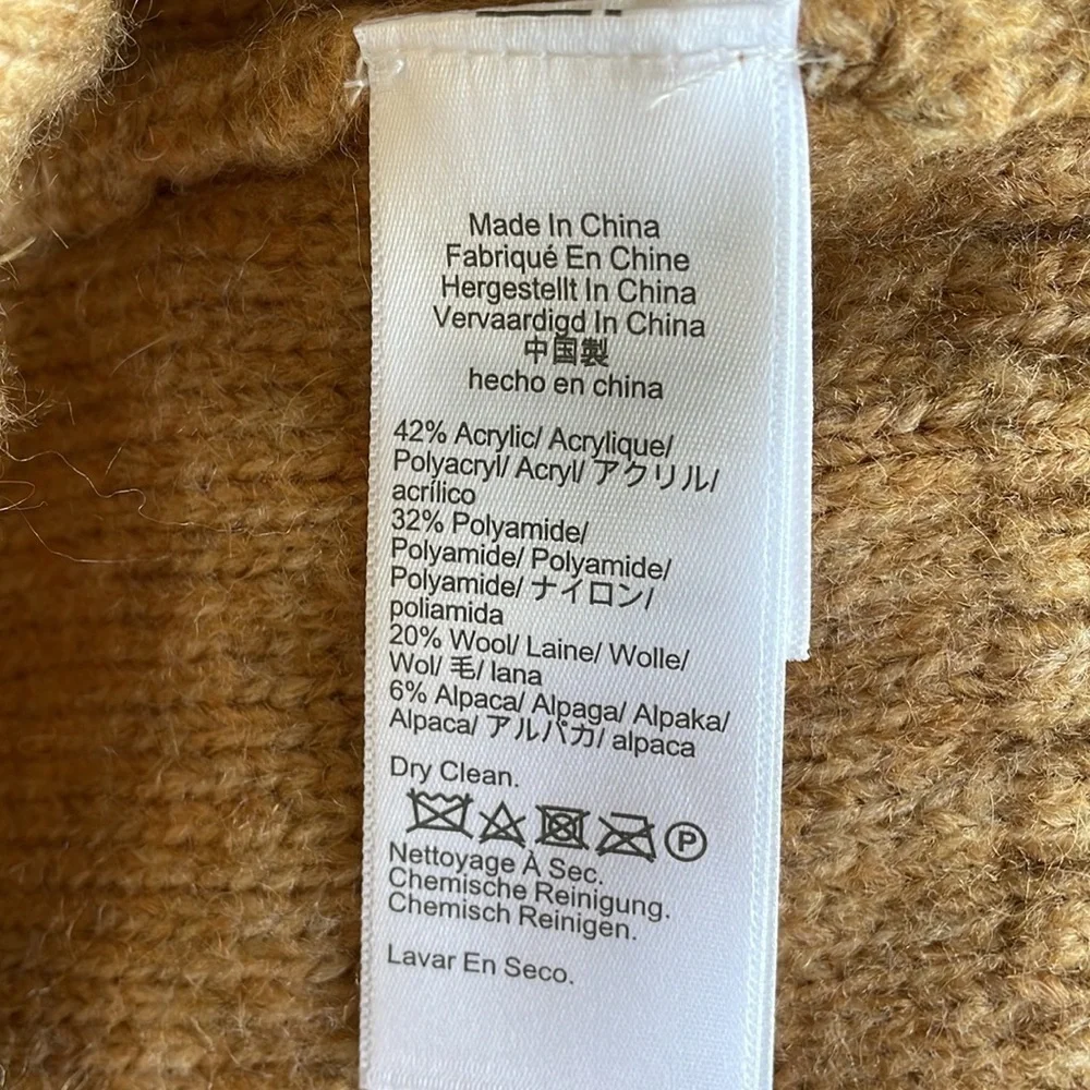 J.Crew Honeycomb balloon-sleeve sweater